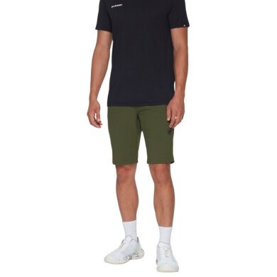 Mammut Wanderhose Hiking V Short (UV-Schutz, 4-Wege-Stretch) kurz dunkelgrün Herren