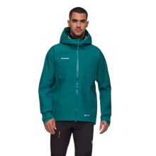 Mammut Ganzjahres-Wanderjacke Crater IV Hardshell Hooded (3-Lagen, wasserdicht, strapazierfähig) tealgrün Herren