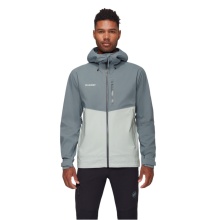 Mammut Wanderjacke Alto Guide Hardshell Hooded (atmungsaktiv, wasserdicht, PFC-frei) silber/grau Herren