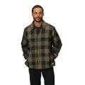 Marmot Hemdjacke Ridgefield Sherpa Flannel (Baumwolle, warm) dunkelgrün/schwarz Herren