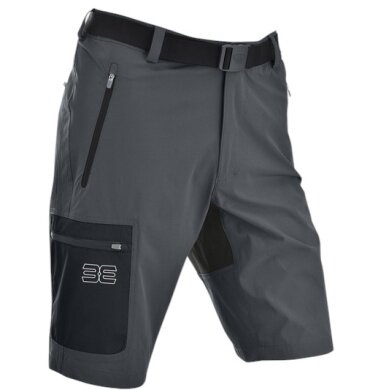 Maul Wanderhose Doldenhorn XT Bermuda (strapazierfähig, elastisch) kurz dunkelgrau/schwarz Herren