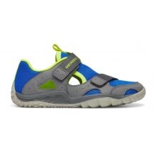 Merrell Barfussschuhe Hydro Quest (Klettverschluss, wasserdicht) grau/lime/blau Jungen