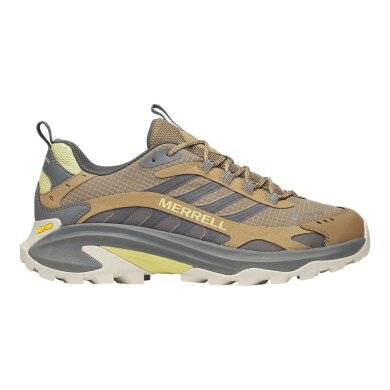 Merrell Wanderschuhe Moab Speed 2 GTX (Trail, wasserdicht) hellbraun/grau Herren