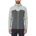Millet Softshelljacke Kamet XCS Light Hoodie (atmungsaktiv, optimale Bewegungsfreiheit) hellgrün/grau Herren