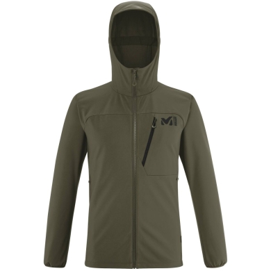 Millet Softshelljacke Magma Shield Hoodie (angenehmes Tragegefühl) khakigrün Herren