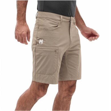 Millet Trekking-Wanderhose Ubic Stretch Short (Stretchmaterial, optimale Bewegungsfreiheit) kurz beige/braun Herren