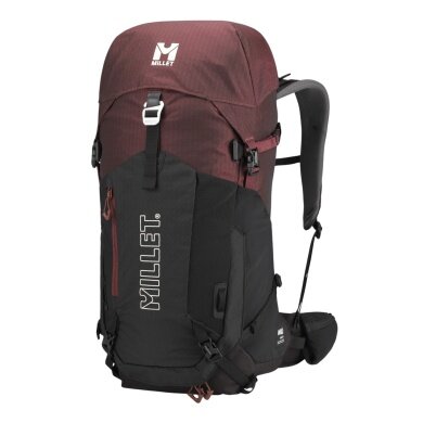 Millet Wanderrucksack Ubic 30 (für Tagestouren, komfortables Tragesystem, vielseitig) 2026 schwarz/rot - 30 Liter