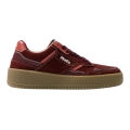 MoEa Sneaker Gen1 - Grapes Suede Pink & Wine - weinrot