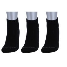 nanga Tagessocke Sneaker Wolle Socks (Merinowolle) schwarz - 3 Paar