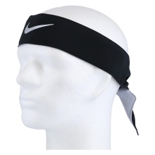 Nike Stirnband Promo schwarz/silber - 1 Stück