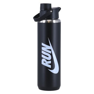 Nike Trinkflasche Recharge Chug Bottle Edelstahl Graphic schwarz/weiss 709ml
