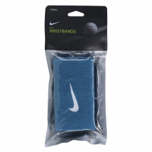 Nike Schweissband Tennis Premier Jumbo Handgelenk riftblau/weiss - 2 Stück