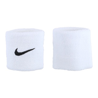 Nike Schweissband Tennis Premier Single Handgelenk 2025 weiss/schwarz - 2 Stück