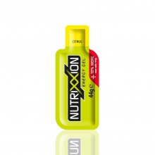 NUTRIXXION Energie Gel - Kombination aus lang - & kurzkettigen (Tri-Source) Kohlenhydraten - Zitrone 24x44g Box