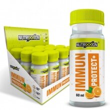 NUTRIXXION Immun Protect+ - Nahrungsergänzungsmittel mit Vitamin C, D, Zink und Selen - 12x60 Gramm Box