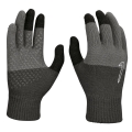 Nike Handschuhe Running/Laufen Graphic 2.0 (Knitted Tech+Grip) schwarz/grau - 1 Paar