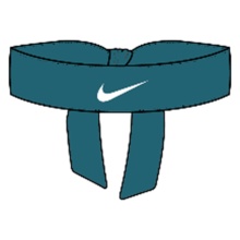 Nike Stirnband Premier Head Tie Rafael Nadal 2022 blaugrün - 1 Stück