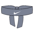 Nike Stirnband Premier Head Tie Dennis Shapovalov 2022 grau - 1 Stück