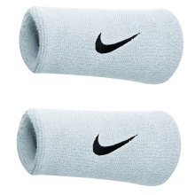 Nike Schweissband Swoosh Jumbo (74% Baumwolle) weiss/schwarz - 2 Stück
