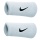 Nike Schweissband Swoosh Jumbo (74% Baumwolle) weiss/schwarz - 2 Stück