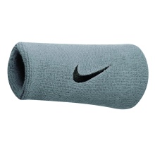 Nike Schweissband Swoosh Jumbo (74% Baumwolle) silbergrau - 2 Stück