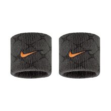 Nike Schweissband Dri Fit Swoosh Printed (Polyester) 2025 anthrazitgrau - 2 Stück