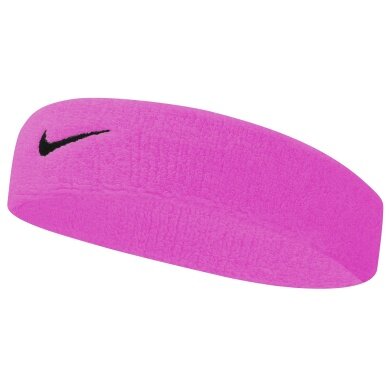 Nike Stirnband Swoosh (70% Baumwolle) pink - 1 Stück