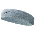 Nike Stirnband Swoosh (70% Baumwolle) grau/schwarz - 1 Stück