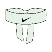 Nike Stirnband Premier Head Tie 2023 hellgrün - 1 Stück