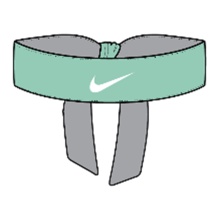 Nike Stirnband Premier Head Tie emerald rise grün - 1 Stück