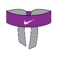 Nike Stirnband Premier Head Tie Rafael Nadal 2023 vivid violett/weiss - 1 Stück