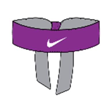 Nike Stirnband Premier Head Tie Rafael Nadal vivid violett/weiss - 1 Stück