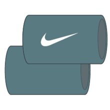 Nike Schweissband Tennis Premier Jumbo 2023 mineralgrün - 2 Stück