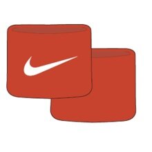 Nike Schweissband Tennis Premier Single Handgelenk 2023 orange - 2 Stück