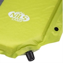 Nils Camp Isomatte NC4349 (selbstaufblasend, Kopfkissen) grün/grau 193x58x5cm