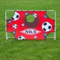 Nils Camp Fussballtore BR240P mit Trainingspanel - 240x150cm - weiss/rot