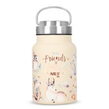 Nils Camp Trinkflasche NC3806 Forest (Edelstahl) 520ml beige
