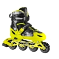 Nils Extreme Inline Skates NA18137A Blaster (Rollen: 70mm/82A, Kugellager: ABEC 7) schwarz/gelb Kinder
