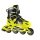 Nils Extreme Inline Skates NA18137A Blaster (Rollen: 70mm/82A, Kugellager: ABEC 7) schwarz/gelb Kinder