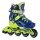Nils Extreme Inline Skates NA1055 Blaze (Rollen: 64/70/72mm/82A, Kugellager: ABEC 7) dunkelblau/lime Jungen