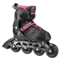 Nils Extreme Inline Skates NA11002 (Rollen: 76/80mm/82A, Kugellager: ABEC 7) schwarz/pink Damen