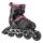Nils Extreme Inline Skates NA11002 (Rollen: 76/80mm/82A, Kugellager: ABEC 7) schwarz/pink Damen