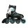 Nils Extreme Inline Skates NA1169A (Rollen: 72/76mm/82A, Kugellager: ABEC 7) schwarz/türkis Damen
