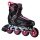 Nils Extreme Inline Skates NA22151 Armour (Rollen: 84mm/82A, Kugellager: ABEC 7) schwarz/rosa Damen