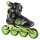 Nils Extreme Inline Skates NA8660 (Rollen: 100mm/85A, Kugellager: ABEC 9) schwarz/grün Damen