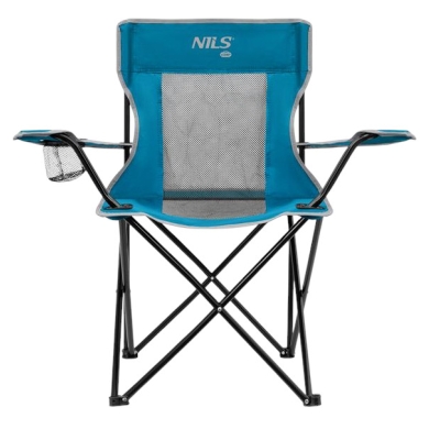 Nils Camp Campingstuhl NC3302 (Nutzergewicht max. 110 kg) grau/blau