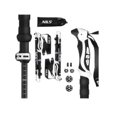 Nils Camp Wanderstöcke TK8603 (Trekkingstöcke, höhenverstellbar) schwarz - 2 Stück