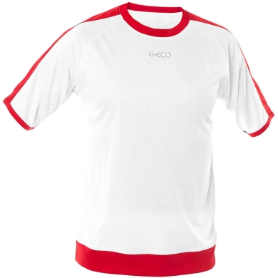 GECO Sport-Tshirt Notos (100% Polyester) weiss/rot Herren