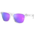 Oakley Sonnenbrille Frogskins (Glasfarbe: Prizm violet) transparent glänzend/violett 9013H7 - 1 Brille