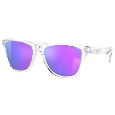Oakley Sonnenbrille Frogskins (Glasfarbe: Prizm violet) transparent glänzend/violett 9013H7 - 1 Brille